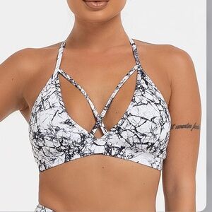 Lici Fit Marble Strappy sports bra, like new